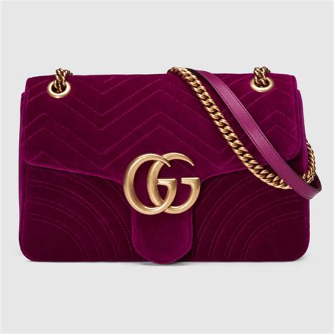 gucci marmont large vs medium|Gucci Marmont red velvet medium.